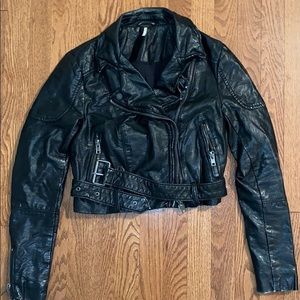 Free People leather jacket